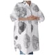 thumbnail image 1 of Camisa irregular holgada de manga larga informal para mujer, camisa de lino y algodón de Color sólido, Top de solapa/camisa Pompotops  FGAJ21009, 1 of 9