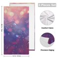 thumbnail image 2 of Fireworks Sky Shining Spots Hand Towel Absorbent Bath Towels for Bathroom Sports Gym 28" x 14" Set of 2, 2 of 8