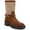 Brown Suede, variant on Franco Sarto Womens Elle Leather Block Heel Motorcycle Boots