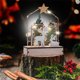 thumbnail image 3 of Matsuzay Las decoraciones navideñas añaden brillo con luces LED de reno, decoración navideña LED, árbol, estrella, madera Kits de decoración para fiestas, 3 of 6
