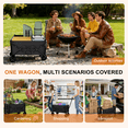 thumbnail image 2 of Favoyard Collapsible Wagon, Portable Folding Wagon with All-Terrain Wheels and Adjustable Handle for Grocery Camping Shopping Garden, 100L and 330lbs, 2 of 8
