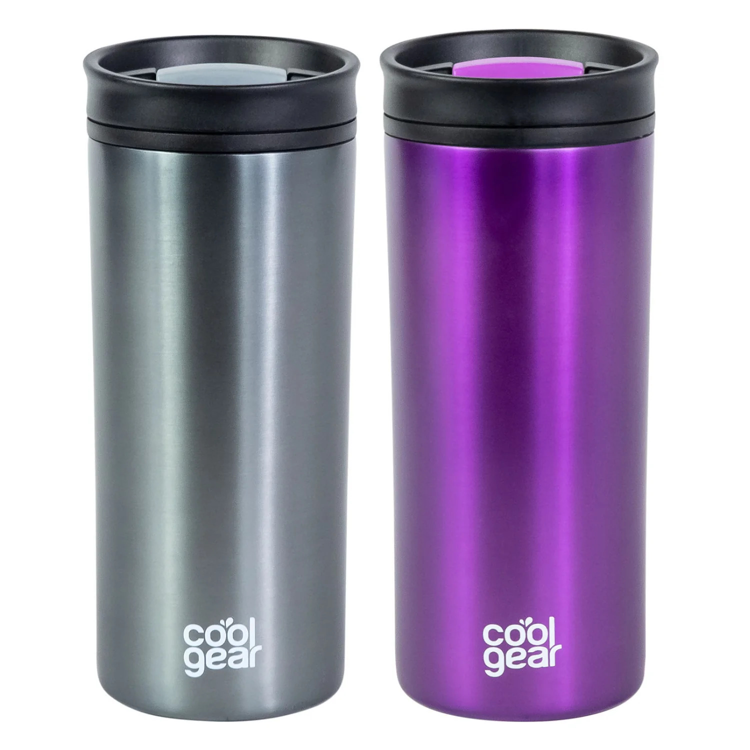 2 Pack COOL GEAR 16 oz Amelia Coffee Travel Mug with Spill Resistant Slider Lid - image 2 of 4