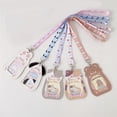 thumbnail image 5 of 5-Pack Cute Animal-Themed ID Card Holder with Lanyard, Transparent Window Protective Badge Sleeve, Kawaii Stationery for Students and Office Professionals, 5 of 6