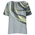 thumbnail image 1 of Birdeem T-Shirt Ample Décontracté pour Femmes à Imprimé, Col Rond, Manches Courtes, Chandail à Enfiler, 1 of 6