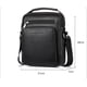 thumbnail image 3 of Bolso bandolera de cuero para hombre, bolso de hombro vintage, bolso de negocios, bolso de mensajero para computadora portátil para viajes, senderismo y trabajo, negro, negro, 3 of 7