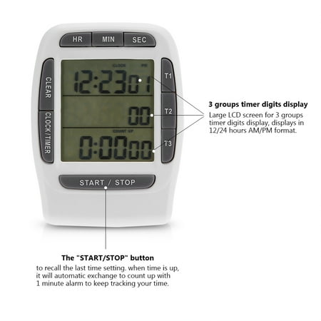 

Digital Kitchen Timer Multi-channel Kitchen Timer For Home