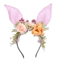 thumbnail image 4 of Diadema con Orejas de conejo de Pascua Yinane Rosa, 4 of 8