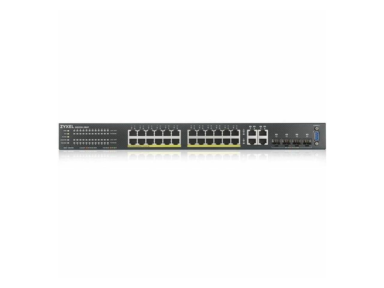ZyXEL GS2220-28HP 24-Port Gigabit Ethernet Layer 2 Managed PoE+ Switch