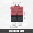 thumbnail image 4 of Unique Bargains Circuit Breaker Blade Style Fuse 10A 28V Manual Resettable for Car Marine Metal Red, 4 of 6