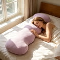 thumbnail image 4 of Rewenti Summer Coolings Ice Silk Long Body Pillow 39.37In for Side Sleepers Leg Pillow Soft Ergonomic Bolster Cushion for Adults Bed Support Sleeping Pillow, 4 of 6