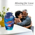 thumbnail image 7 of Mountain Funeral Urns For Human Ashes Adult Man - Small Memorial Urn For Ashes For Women - 1 Large & 4 Keepsake, Blue Cremation Urn For Mom And Dad - Burial Urns For Adult Male - 10 & 3 Inch, 7 of 7