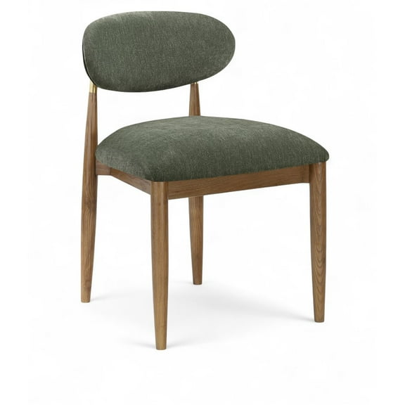Meridian Furniture Riccio Olive Performance Fabric Dining Side Chair (Set of 2)