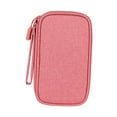 thumbnail image 3 of Abbracc Electronics Travel Organizer Travel Cable Organizer Bag for Cords Cables 1 layer 1 layer Pink, 3 of 9