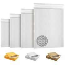 White Kraft Bubble Mailer Envelopes, 12.5 x 18 Inches. 300 Pack Mail Padded Envelopes Self Seal. Waterproof Kraft Bubble Mailers. Tear-Resistant Mailing Envelope Padded. Sturdy Paper Mailer