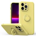 thumbnail image 1 of Funda de color sencillo para iPhone 11 Pro Max con soporte de anillo, placa metálica para carga magnética, diseño antigolpes y soporte giratorio de 360 grados., 1 of 5