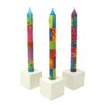 thumbnail image 3 of Set of Three Boxed Tall Hand-Painted Candles Shahida Design Nobunto, 3 of 3