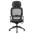 thumbnail image 4 of Professional AirGrid Black Back and Mesh Fabric Seat Chair Adjustable Headrest, 4 of 6