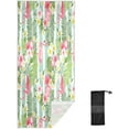 thumbnail image 2 of SKYSONIC Beach Towels 30"x60", Tropical Flamingo Flowers Camping Towels Summer Floral Strips Sand Free Beach Towel, Large Beach Towels Quick Dry Bath Travel Towels Pool Yoga Beach Mat for Men Women, 2 of 7