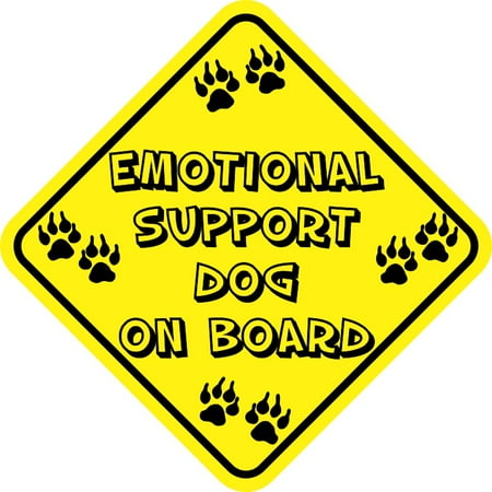 

5in x 5in Emotional Support Dog On Board Magnet