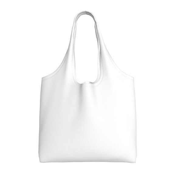 Large Canvas Tote Bag For Women Men Soft Shoulder Bag Lightweight For Groceries Work Commute Travel Reusable Shopping Bag White