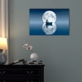 thumbnail image 2 of wall26 - Canvas Wall Art - Peaceful Moment of a Boat on The Sea Under The Full Moon - Gallery Wrap Modern Home Art | Ready to Hang - 16x24 inches, 2 of 3