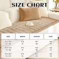 thumbnail image 4 of WETRBWEH Couch Cover for Dogs Washable, Soft Thick Couch Covers for Pets, Non Slip Fuzzy Pet Couch Covers for Sofa, 27"x83", Milk Coffee, 4 of 8