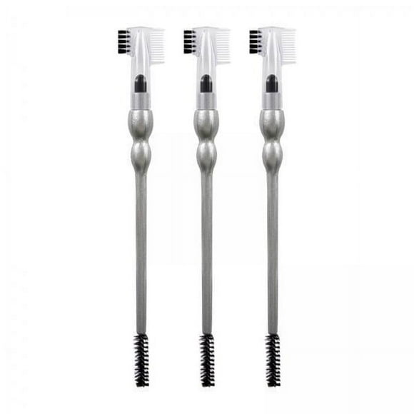Cepillo y peine para cejas,Cepillo peine para cejas con doble punta y pestañas,Cepillo en espiral para dar forma a las cejas,cepillo para cejas en ángulo,Cepillo doble para cejas y