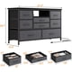 thumbnail image 3 of Illuminate your room jojoka 8-cajón LED cómoda mesa de TV con power outlet-ideal para para 55\, 3 of 7