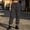 Gray women cargo pants with pockets a1, variant on Cagogo Women's Cargo Pants with Pockets Drawstring Casual Loose Long Tapered Pants Streetwear Solid Trousers for Party Office Travel, Brown S