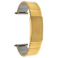 thumbnail image 1 of Bandini Bracelet Montre Extensible en Acier Inoxydable Ton Or 22mm pour Hommes, Extrémité Droite, Longueur Réglable Bracelet Montre Expansion Métallique, Sans Boucle, 1 of 8