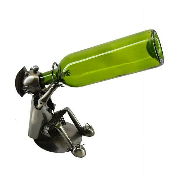 Three Star Import & Export ZB2110 Wine Bottle Holder, Sitting Drunkman