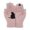 Rose, variante sur GDREDA Gants d'Hiver en Laine Imprimé Chien pour Dames Extérieur Automne Chaleur et Confort Bleu, Taille Unique