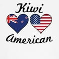 thumbnail image 3 of CafePress - Kiwi American Flag Hearts Baseball Jersey - Kids Cotton Baseball Jersey, 3/4 Sleeve Shirt, 3 of 4