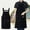 Black, variant on Waterproof and Oil Resistant Kitchen Apron, Cotton Canvas Chef Apron with Adjustable Ties for Men and Women, Bib Apron for Cooking, Baking, and Cleaning