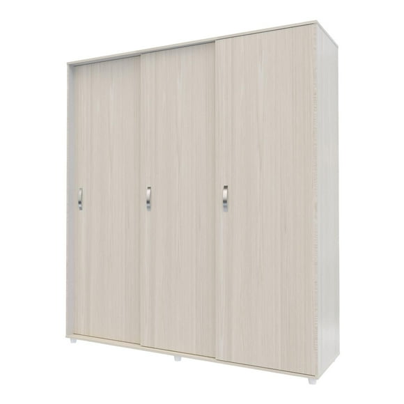 Armario Puertas Corredizas Berlin 180cm Color Niebla Blanco