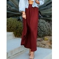 thumbnail image 2 of Doublju Women's Smocked Waist Band Maxi Skirt, 2 of 3