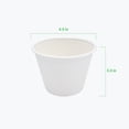 thumbnail image 3 of Reharvest Tazones 17 oz [Caja de 600], 4.5" Diámetro, Resistentes, 100 % Biodegradables, Compostables en Casa, sin Plástico, sin BPA, Hechos de Fibras de Bagazo de Caña de Azúcar Ecológicas, 3 of 3