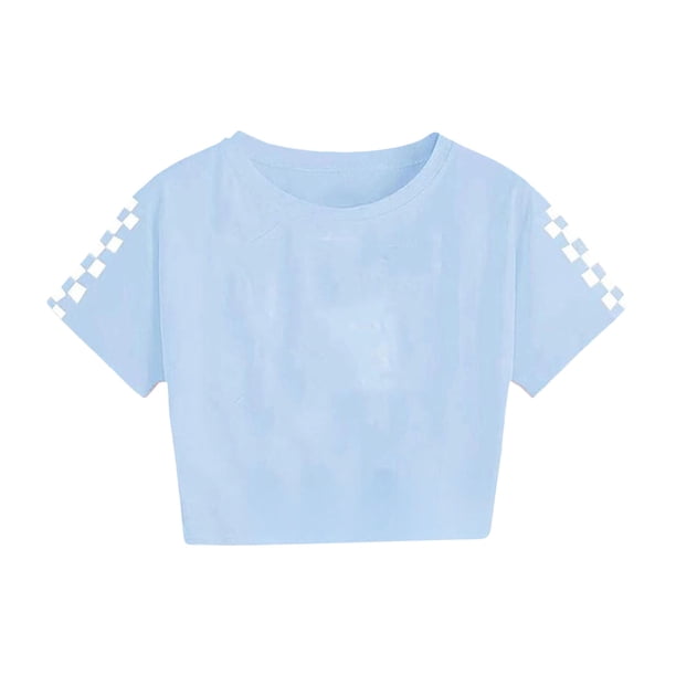 少女T GXWEA Girl Outfits 4T Girl Clothes Kids Summer Sport T-Shirt And