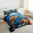 thumbnail image 4 of Feelyou Kawaii Sea Turtle Bedding Comforter Set for Teen, Marine Coral Twin Comforter Sets, Ocean Animal Theme Reversible Bedding Set, Lightweight Room Decor, 2-Piece, 4 of 9