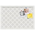thumbnail image 2 of PinPix 24x16 Custom Cork Bulletin Board Diamond Modern Pattern Grey Poster Board Has a Fabric Style Canvas Finish, Framed in Diamond Modern Pattern Grey, by ArtToFrames (PinPix-1802), 2 of 5