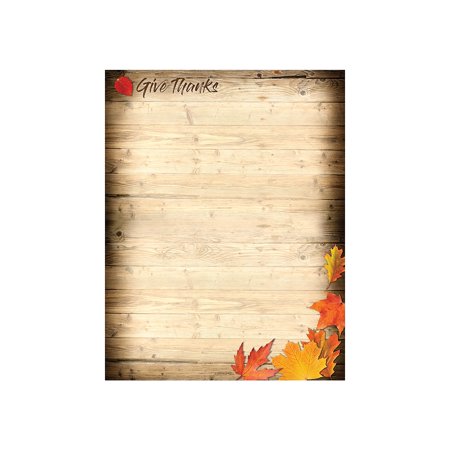 UPC: 0601952190971 | Great Papers Give Thanks – Letter A Size (8.5 in x 11 in) 60 lbs – 80 sheet(s) letterheaded paper