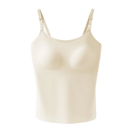 Thermal Nursing Camisole Easy Access Design Stretch Nylon Fabric Ergonomic Support Upgrades for Breastfeeding Mother