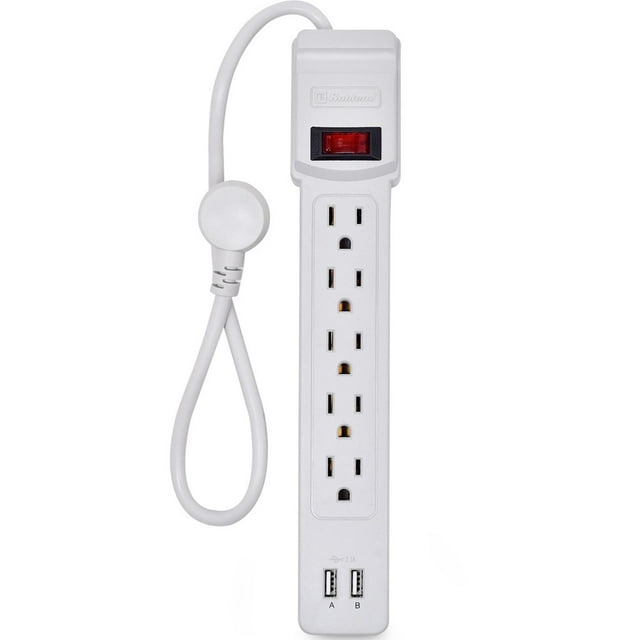 Supresor de Picos KOBLENZ SS-550 5 Contactos 2 entradas USB 120VA KOBLENZ SS-550