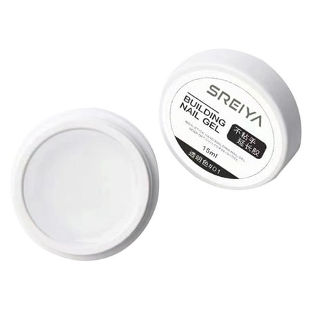 

UDIYO 15ml Nail Builder Glue Safe Ingredients Paper Free Eco-friendly Convenient Wide Application Extend Nails Practical Semi-Permanent Nail Patches Extension Glue Nail Supplies