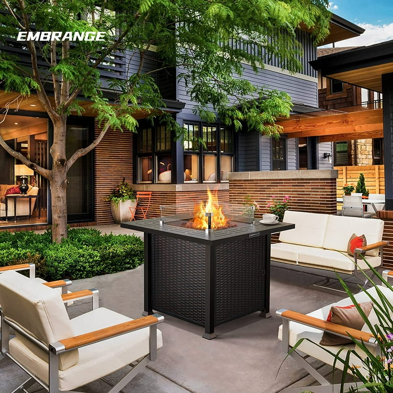 Mainstays 28inch Tall Column Propane Gas Outdoor Fire Pit,, 46 OFF