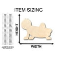 thumbnail image 2 of Unfinished Wood Cute Grasshopper Shape - Craft - up to 46" DIY 20" / 1/2", 2 of 3