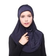 thumbnail image 1 of Muslim Solid Color Women Islamic Hijab Inner Cap Wrap Headwear Shawl Long Soft Scarf, 1 of 7