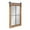 Rustic Brown, variant on Kate and Laurel Cates Farmhouse Window Wall Mirror, 18 x 43, Rustic Brown, Sophisticated 6-Pane Panel Mirror for Wall