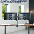 thumbnail image 5 of VIVO Black Dual Monitor Adjustable Desk Mount, Fits Screens up to 24", 5 of 8
