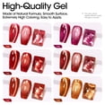 thumbnail image 2 of Gellen Cat Eye Gel Nail Polish Kit, 6 Colors Glitter Red Pink Cat Eye Gel Polish with Magnet, Soak off UV/LED Nail Gel Kit, Salon Nail Art Valentine Gifts for Women, 2 of 8